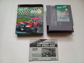 R.C Pro AM! ¡Buen estado! EMBALAJE ORIGINAL + instrucciones NES Nintendo juego de carreras