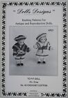 KP21. Knitting Pattern  Tiny Sailor Suit for Boy and Girl Dolls. 2 1/2-3