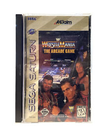 WWF WrestleMania: The Arcade Game Sega Saturn with Registration Card TESTED