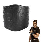 Faux Leather Gauntlet for Men Women Wristband Wide Bracer Arm Armor Cuff
