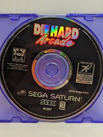 Die Hard Arcade - Sega Saturn - Disc Only - Scratched - Tested Read Description