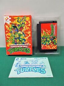 NES -- Teenage Mutant Ninja TURTLES 1 -- Boxed. Famicom. Japan game. 10825