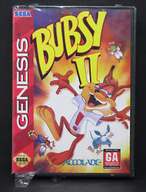 Bubsy II 2 Factory Sealed Sega Genesis Not WATA CGC VGA Graded