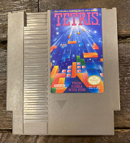 Tetris - NES (Nintendo Entertainment System, 1989) Cleaned Tested Working