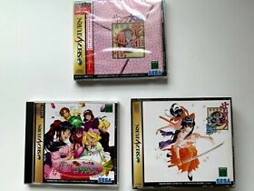 Lot3 SEGA SATURN Sakura Wars SET Spine Obi card from JAPAN NTSC-J (Japan) SS JP