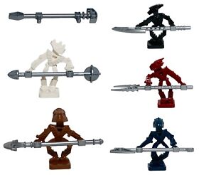 LEGO Bionicle Toa Hordika Minifig Whenua Vakama Nokama Onewa Nuju Weapons (11)