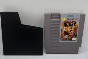 Bad Dudes (Nintendo NES, 1990) W/ Sleeve Protector *TESTED - AUTHENTIC*