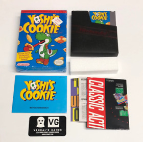 Nes - Yoshi's Cookie W/ Orig Pastic Nintendo Entertainment System Complete #1205