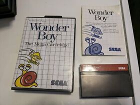 Wonder Boy Sega Master System Complete In Box CIB