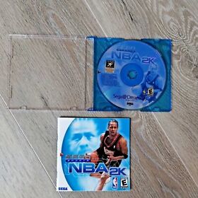 NBA 2K Sega Dreamcast Game Disc and Manual Only 