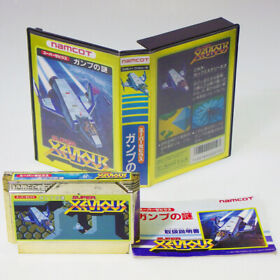 Super Xevious Gump No Nazo Nintendo FC Japan Import Famicom NES NTSC-J Complete