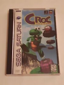 Croc: Legend of the Gobbos (Sega Saturn, 1998) en muy buen estado, tarjeta de reg. Comprador de EE. UU.