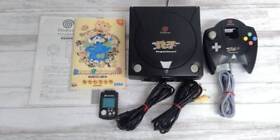 SEGA Dreamcast Black Color Model Limited Console (HKT-3000) Regulation 7, workin