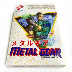 METAL GEAR - Empty box Replacement spare case for Famicom game Konami with tray
