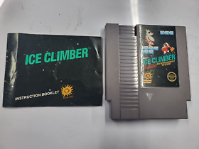 Ice Climber (Nintendo NES, 1985) 5-Screw Game and Manual Only