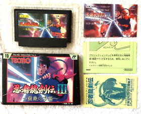 Famicom Ninja Gaiden Ninja Ryukenden 3 boxed Japan FC Japan Import Japanese Game