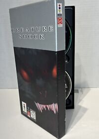 Creature Shock 3DO Game Long Box Original Panasonic Clean Discs * Missing Manual