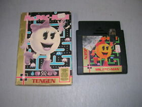 MS. PAC-MAN (Classic Nintendo NES) Game & Box, No Manual