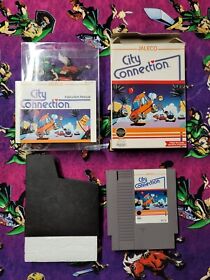 City Connection NES Nintendo Entertainment System completo en caja jaleco 1988 EE. UU.