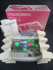 Sega saturn virtua stick SS joy joystick controller Japan tested boxed HSS-0136