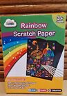 ZMLM Scratch Art Rainbow Paper 37 Sheets For Kids and 2 Wooden Styluses