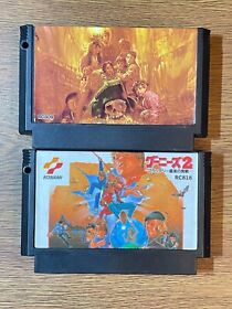 GOONIES 1 & 2  NINTENDO Famicom NES  JAPAN