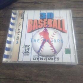 Sega Saturn Software 3D Baseball The Major M2 42 SS Game from Japan Used 150h