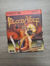 Bloody Wolf  COMPLETE Game in Box- TurboGrafx 16
