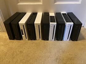 Lot of 10 Nintendo Wii Console Video Game Systems Backwards White Black Untested