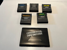 Colecovision lot of 5 rare games - Dam Busters, more - Authentic, Tested+Working