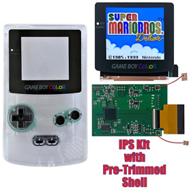 GameBoy Color Q5 Laminated XL OSD IPS Backlight Kit + Trimmed Shell Game Boy GBC