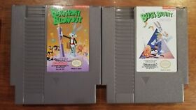 The Bugs Bunny Crazy Castle & Birthday blowout Nintendo NES Bundle lot Pak G 