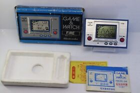 Nintendo Game & Watch Silver Fire RC-04 Made in Japan 1980 Great Condition