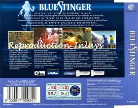 Blue Stinger Dreamcast Rear Inlay Only (High Quality)