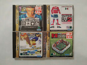 Sega Saturn Lot J.League Pro Soccer Club 1 & 2 Pro Yakyuu Team Soccer RPG NTSC-J