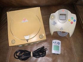 Sega Dreamcast HKT-3000 Console Japan, VMU + Controller Bundle - Broken Laser