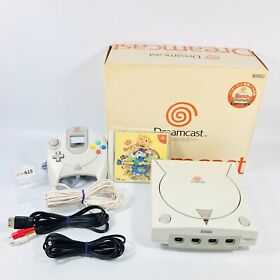 SEGA Dreamcast VA1 Console HKT-3000 / HKT-5100 White Box NTSC-J JAPAN 24-04-619