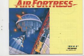 Air Fortress Original Nintendo NES MANUAL ONLY Authentic