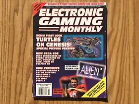 EGM #39 October 1992 Electronic Gaming Monthly - Sega CD -  T.M.N.T Sonic 2 SNES