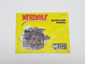 Werewolf The Last Warrior Authentic Original NES Nintendo Manual Only
