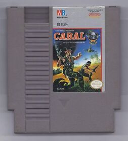 Vintage Nintendo Cabal Video Game NES Cartriage VHTF Milton Bradley MB