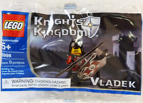 LEGO 5998 Vladek Minifigure Polybag Knights Kingdom Set Black Knight Shield NEW