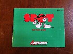 SPOT The Video Game Instruction Manual - Nintendo (NES)
