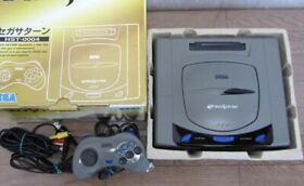 Sega Saturn HST-3210 Game Console With Box Region Japanese Free Shipping