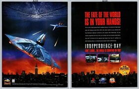 Independence Day Playstation PS1 Sega Saturn PC Promo 1997 Full 2 Page Print Ad