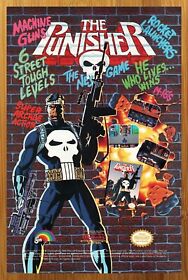 1990 The Punisher NES Nintendo Vintage Print Ad/Poster MARVEL Video Game Art