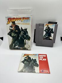Indiana Jones and the Last Crusade NES TAITO Complete CIB Near Mint Cart Manual