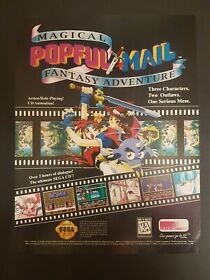 Popful Mail Magical Fantasy Adventure Sega CD Print Ad Original Art 8.30x10.80