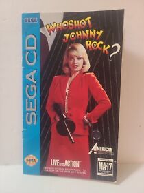 Who Shot Johnny Rock Sega CD Authentic OEM Instruction Manual Only PLEASE READ