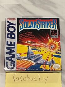 Solar Striker (Nintendo Game Boy) NEW SEALED H-SEAM NEAR-MINT, RARE!